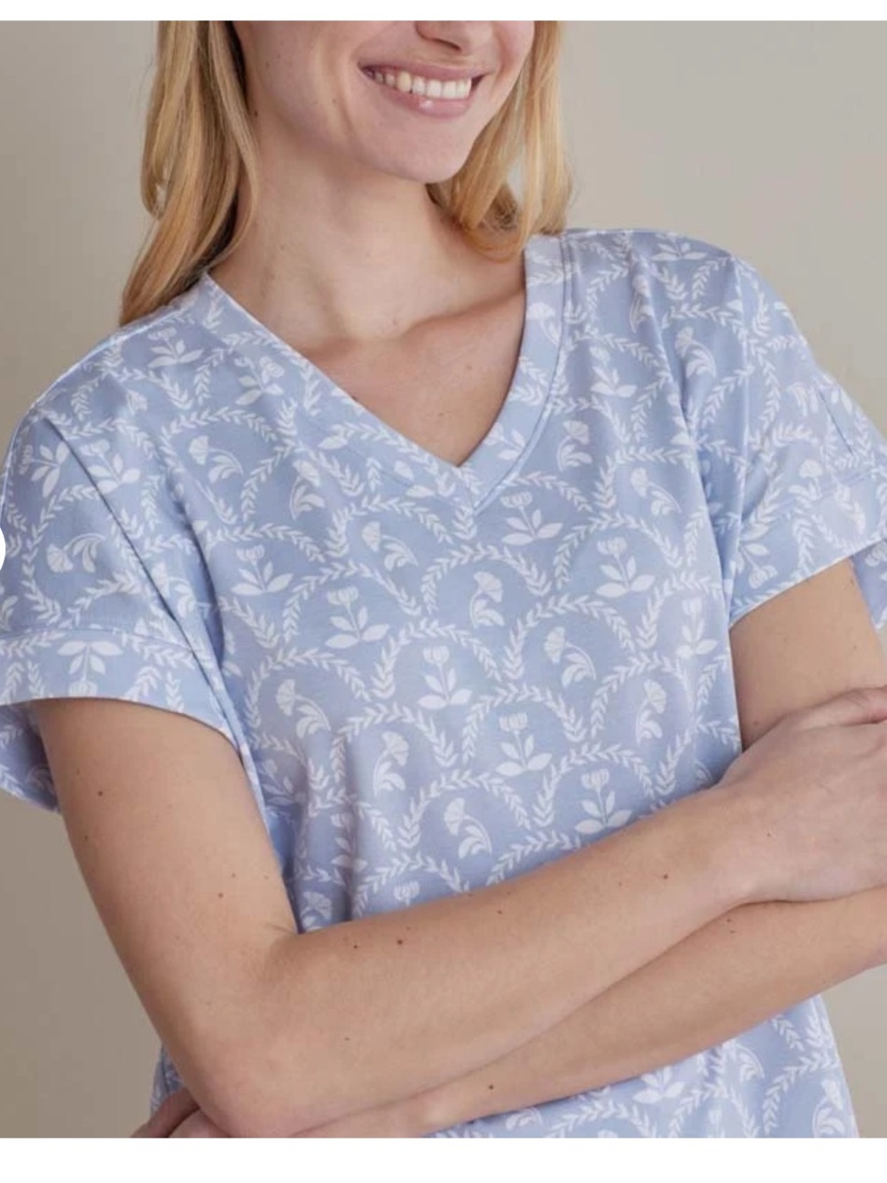 NWT The Company Store 100% Cotton Pajama Top